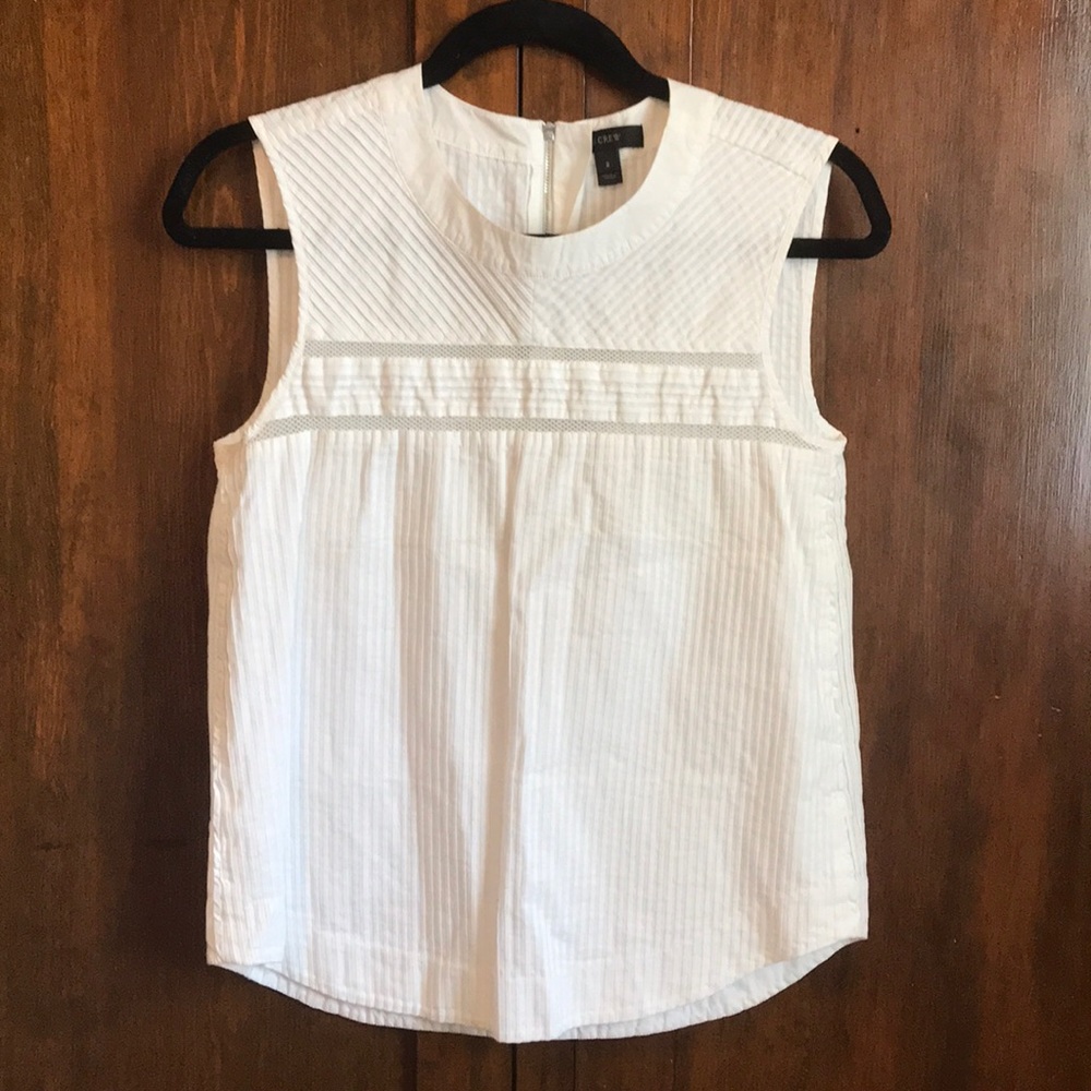J.Crew Crisp White Tank Top Women’s 2 LIKE NEW
